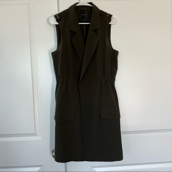 COPY - MOVING SALE! Dynamite vest duster army green - Picture 1 of 7